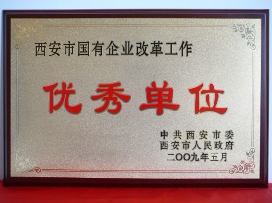 2009年5月，被西安市委、市政府評為西安市國企業改革工作優秀單位